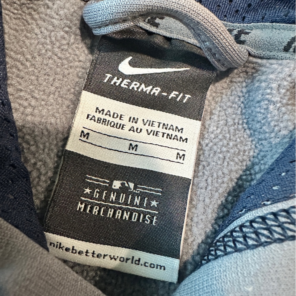 Detroit Tigers Men’s Nike Therma-Fit Hoodie Size Medium Gray/Blue - Picture 4 of 9